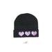 Kidpik Beanie Hat: Black Solid Accessories - Kids Girl's Size Medium