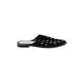 Rag & Co Mule/Clog: Slip-on Chunky Heel Casual Black Shoes - Women's Size 8 - Almond Toe