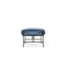 Winston Palazzo Outdoor Ottoman w/ Sunbrella Cushion Metal in Blue | Wayfair M23008-BKN-5285