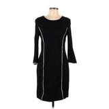 Banana Republic Casual Dress - Sheath Crew Neck Long Sleeve: Black Dresses - Women's Size 10