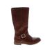 Cat & Jack Boots: Brown Solid Shoes - Kids Girl's Size 1