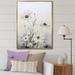 Design Art White Wildflowers Floral Fantasy I On Canvas Print Metal in Gray/White | 32 H x 16 W x 1 D in | Wayfair FL122296-16-32-GD