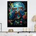 Design Art Native Owls Guardians Of The Forest II On Canvas Print, Cotton in Blue/Green | 20 H x 12 W x 1 D in | Wayfair FL117045-12-20-BK