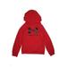 Under Armour Zip Up Hoodie: Red Print Tops - Kids Boy's Size Small