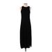 Splendid Casual Dress - Sheath High Neck Sleeveless: Black Solid Dresses - Women's Size Small