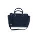 MICHAEL Michael Kors Leather Satchel: Blue Graphic Bags