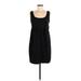 Express Casual Dress - Shift: Black Solid Dresses - Women's Size 6