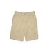 Lands' End Khaki Shorts: Tan Solid Bottoms - Kids Boy's Size 14 - Light Wash