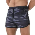 Short d'entraînement décontracté avec poches zippées pour hommes short de fitness coupe couvertes