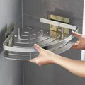 Bathroom Shelves No-drill Wall Mount Corner Shelf Shower Storage Rack Holder for WC Shampoo