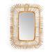Bayou Breeze Aisla Rectangle Cane Hand-Crafted Wall Mirror (Hangs Horizontal/Vertical) - Cane/Glass/MDF (Mirror: 11" W X 20" H), | Wayfair