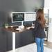 Vivo Electric 63" x 32" Stand Up Desk (DESK-KIT-1B1B Series) Wood/Metal in White/Brown | 29 H x 63.1 W x 31.5 D in | Wayfair DESK-KIT-1W1N