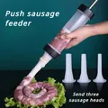 Manual Sausage Stuffer with 3 Nozzles Machine Homemade Sausage Stuffer Sausage Syringe Sausage