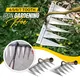 New Iron Gardening Hoe Weeding Rake with Glove Agricultural Tools Grasping Raking Loosening Soil