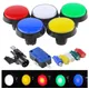 1pcs Arcade LED Button 12V 60mm Big Round For Arcade Video Game Dolls Machine Arcade Cabinet