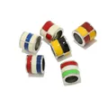 5Pcs Stainless Steel Colorful Enamel EU Flag Beads Charms DIY for Bracelets Pendants Charms Making