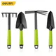 Deli Gardening Tool Sets Shovel Hoe Harrow 1/3/4 Pcs with PP Coated Handle Garden Lawn Farmland