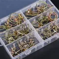 42-Pcs 6-Size Adjustable Steel Wire Tube Hose Clamps Assortment Kit - Size included 1/2'' 5/8''