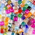WLYeeS Austrian Square shape crystal beads 4mm 100pcs/lot Square Glass Loose bead for DIY Women