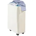 Collapsible Laundry Baskets Large Slim Folding Hamper Freestanding Narrow Corner Bin With Handle