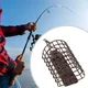 Carp Fishing Cage Nesting Device Feeder 20-60g Lure Cage Feeder Basket Round Square Metal Swivel