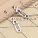 50pcs Charms safety pin baby diaper 19x6mm Antique Bronze Silver Color Pendants Making DIY Handmade