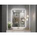 Ivy Bronx Sirard Frameless LED Lighted Bathroom Vanity Mirror Dimmable Anti Fog Wall Mirror | 28 H x 20 W x 4 D in | Wayfair