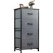 Rebrilliant 4 - Drawer Dresser Manufactured Wood in Gray/Black | 38 H x 18 W x 12 D in | Wayfair 2A9841E0C9124312AB4982ECA6AA3F71