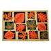 Wildon Home® Quanecia Fall Leaves 30 in. x 20 in. Non-Slip Outdoor Door Mat Synthetics in Black/Brown/Orange | 30 H x 20 W in | Wayfair