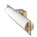 Willa Arlo™ Interiors Syston Dimmable LED Bath Bar w/ White Glass Shade Glass in Yellow | 4.5 H x 24 W x 4.724 D in | Wayfair