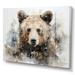 Millwood Pines Bear Portrait Necessities On Canvas Print Metal in Brown | 24 H x 32 W x 1 D in | Wayfair 205B82A4C3054810891AB51D87D341A1