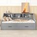 Red Barrel Studio® Martinette Bed Wood in Gray | 31.3 H x 79.3 W x 77.9 D in | Wayfair AFE516DC26054590BEEF5502472B9F92