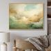 Wrought Studio™ Elegant Sky Whispers II - Sky Canvas Wall Art Canvas, Cotton in Green | 12 H x 20 W x 1 D in | Wayfair