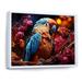 Bay Isle Home™ Red & Blue Parrots Radiant Plumage Sunset II Metal in Blue/Red | 16 H x 32 W x 1 D in | Wayfair D03552A15FB74B4ABA4DF71F966D024C