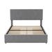 Latitude Run® Full Size Upholstery Platform Bed w/ Four Drawers On Two Sides in Gray | Wayfair BE1A43D59EB14900A359C9FA2F6492E9