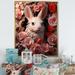 August Grove® Romantic Rabbit Moments On Canvas Print Metal in Pink/White | 32 H x 24 W x 1 D in | Wayfair 6C04C7C337894C338D762BD1D0451E91