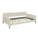 Red Barrel Studio® Aalea Bed Upholstered/Velvet, Solid Wood in White | 28.8 H x 41.3 W x 80.1 D in | Wayfair 1DAA0B8C8A1945DB96E69A3B0CDD7612