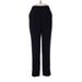 DKNY Casual Pants - High Rise Straight Leg Trouser: Black Bottoms - Women's Size 8