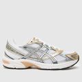 ASICS gel-1130 trainers in white & gold