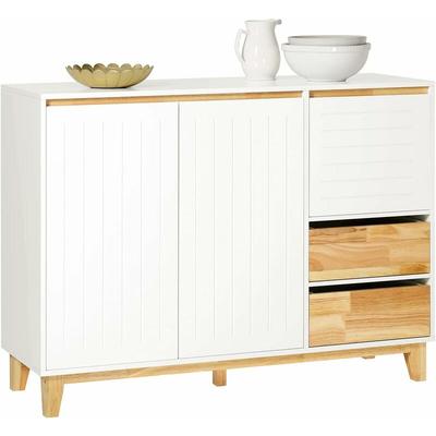 Sobuy - FSB75-WN Sideboard Küchenschrank Kommode Schrank Flurschrank Buffet Schuhschrank