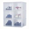 Iris Ohyama - Schuhkartons aus Kunststoff, 9 l, 6er-Set, BPA-frei, eudf-s, transparent, stapelbar,