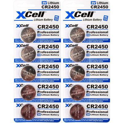 Xcell - 10x CR2450 Lithium-Knopfzelle 3V / 620mAh (2x 5er Pack) Image