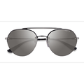 Unisex s aviator Silver Black Metal Prescription sunglasses - Eyebuydirect s Vogue Eyewear VO4113S