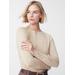 J.McLaughlin Women's Jamey Sweater Heather Oatmeal, Size Medium | Cotton