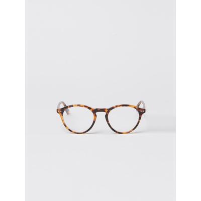 J.McLaughlin Women's Lansing Readers in Tortoise Brown Leopard, Size 2.5