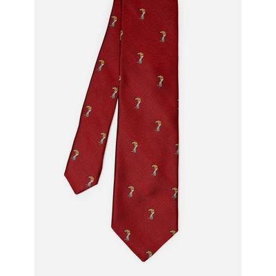 J.McLaughlin Men's Italian Silk Tie in Golfer Red