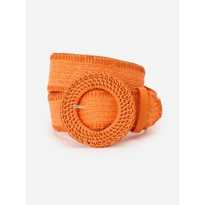 J.McLaughlin Women's Popie Grasscloth Belt Orange,...