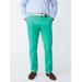 J.McLaughlin Men's Taylor Straight-Fit Chino in Italian Twill Kelly Green, Size 40 | Cotton/Spandex
