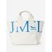 J.McLaughlin Women's Logo Tote Bag Off White | Cotton
