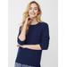 J.McLaughlin Women's Leia Cashmere Sweater Classic Navy, Size Small